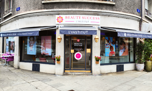Façade institut de beauté Beauty Success Délices aux Charmilles/St Jean.